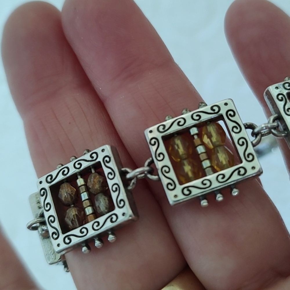 Brighton Silver Amber Crystal Bracelet - Picture 5 of 7